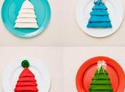 Servilletas forma árbol navidad