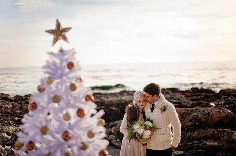 Ideas de decoración para bodas navideñas