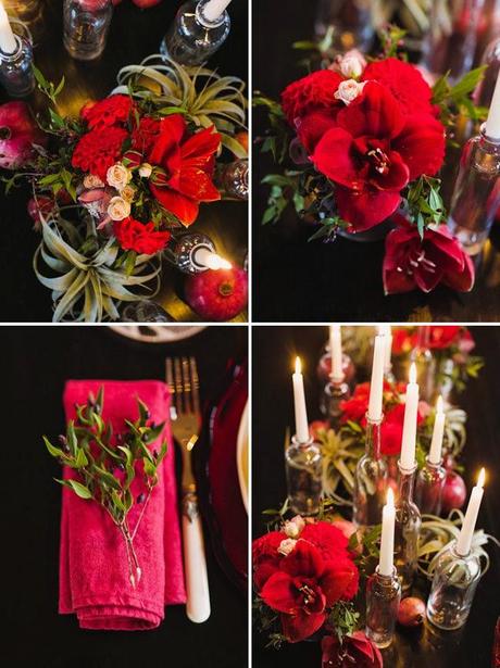 Ideas de decoración para bodas navideñas