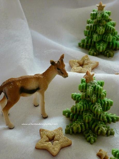 Galletas Árbol Copo de Nieve