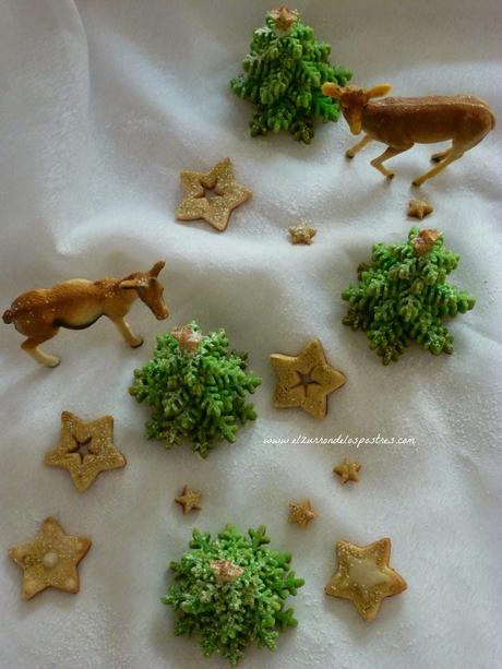 Galletas Árbol Copo de Nieve