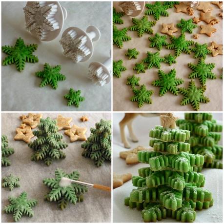 Galletas Árbol Copo de Nieve