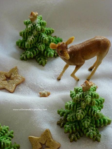 Galletas Árbol Copo de Nieve