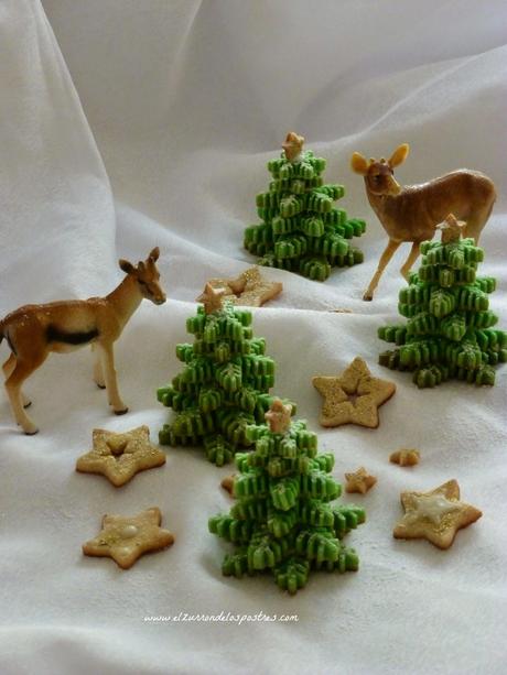 Galletas Árbol Copo de Nieve