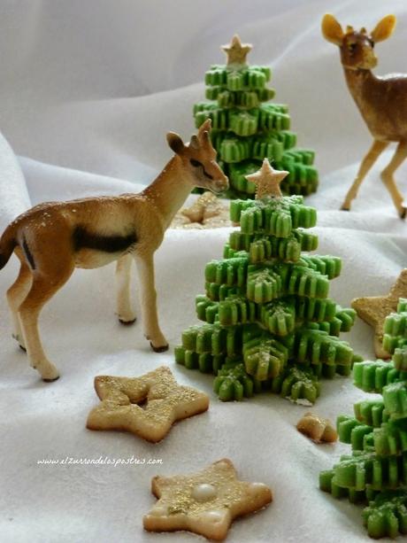 Galletas Árbol Copo de Nieve