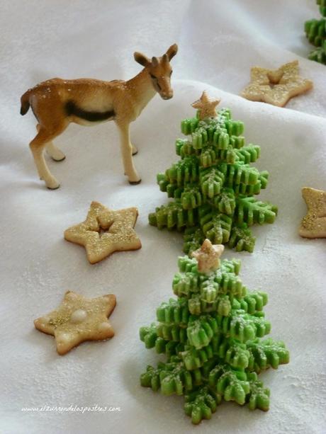 Galletas Árbol Copo de Nieve