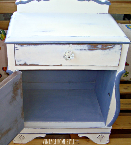 Mesita de noche Shabby Chic