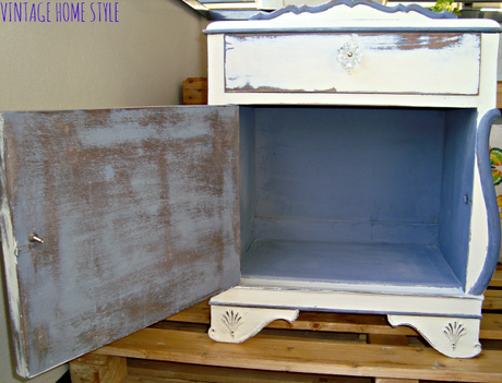 Mesita de noche Shabby Chic