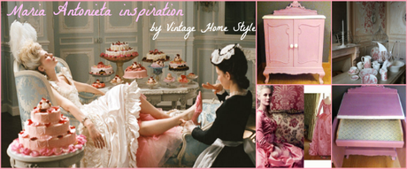 Mesita de noche estilo Maria Antonieta