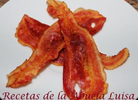 CRUJIENTE DE BACON EN MICROONDAS