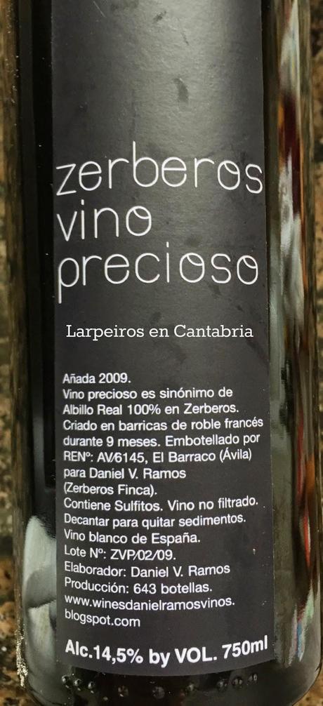Vino Blanco Zerberos Vino Precioso 2009: Complejo y Espectacular Vino Blanco Zerberos Vino Precioso 2009: Complejo y Espectacular
