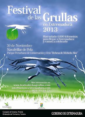 Festival de las grullas en Extremadura