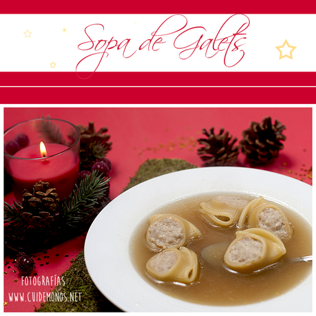 Sopa de galets, escudella de nadal, receta navidad