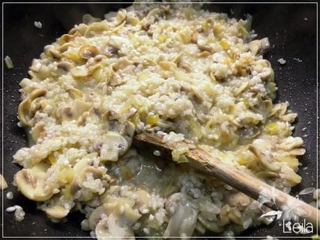 Risotto de champiñones