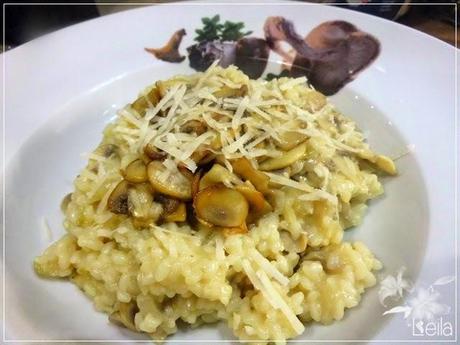 Risotto de champiñones