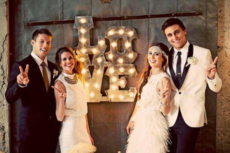 Letras y figuras luminosas para decorar tu boda