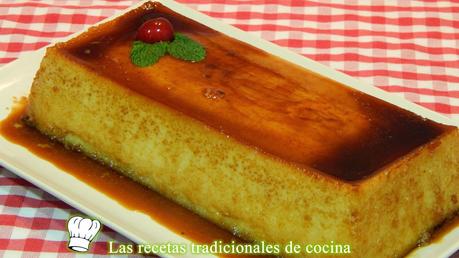 Flan de manzana sin leche