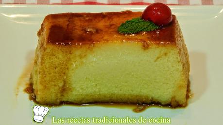 Cómo hacer Flan de manzana sin leche