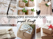 Ideas papel kraft para envolver regalos navideños