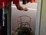 Iluminación interior con rayos solares.