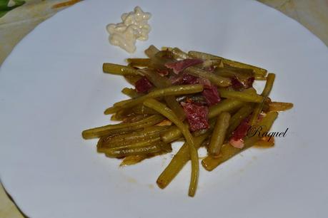 Borrajas salteadas con jamón