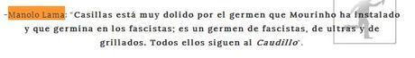 La hipocresía de Manolo Lama con los insultos La hipocresía de Manolo Lama con los insultos