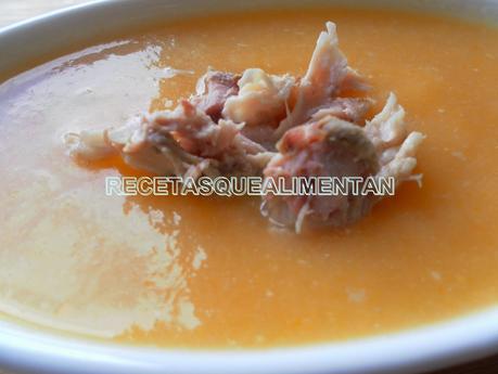 CREMA DE POLLO CON VERDURAS EN OLLA RÁPIDA