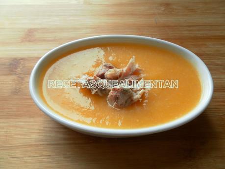 CREMA DE POLLO CON VERDURAS EN OLLA RÁPIDA