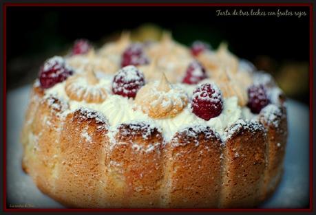 Tarta de tres leches con frutos rojos 05