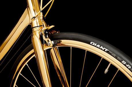 Goldgenie Biciclceta Chapada en Oro 3