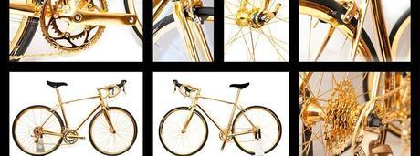 Goldgenie Biciclceta Chapada en Oro 7