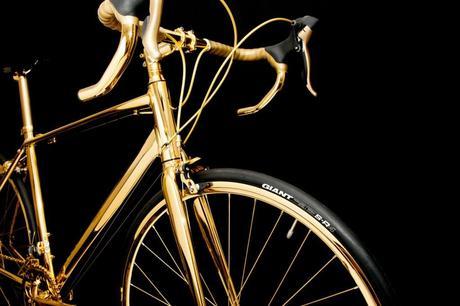 Goldgenie Biciclceta Chapada en Oro 6