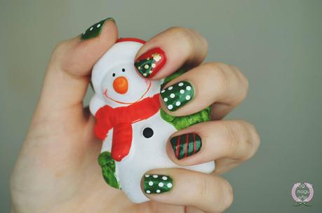 ♔ Manimonday - uñas navideñas vol. II / Nail Art ❀