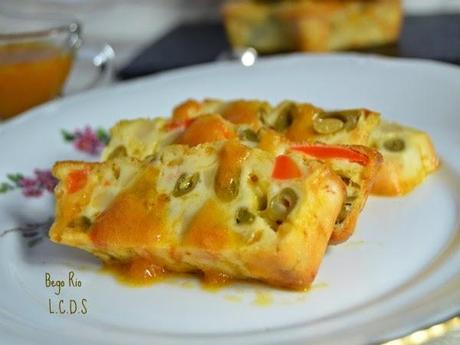 Puding de verduras y queso