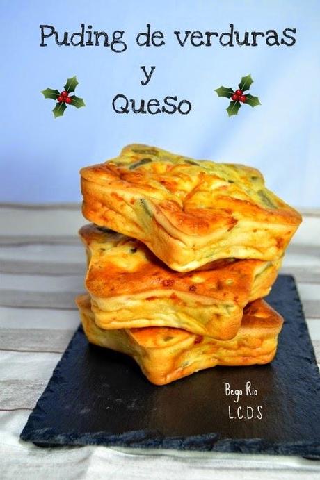 Puding de verduras y queso