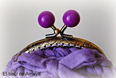 NAVIDAD CON MONEDEROS DE TRAPILLO EN LILA