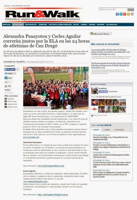 Alexandra Panatoyou & Carles Aguilar forman la versión 3.0 del XRT - Xtrem Running Team para participar en las 24 Horas en Pista de Can Dragó y correr por la ELA (Esclerosis Lateral Amiotrófica) con la colaboración de Hoko Esport Alexandra Panatoyou & Carles Aguilar forman la versión 3.0 del XRT - Xtrem Running Team para participar en las 24 Horas en Pista de Can Dragó y correr por la ELA (Esclerosis Lateral Amiotrófica) con la colaboración de Hoko Esport