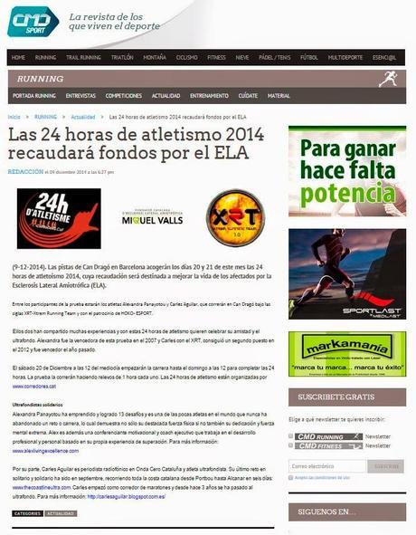 Alexandra Panatoyou & Carles Aguilar forman la versión 3.0 del XRT - Xtrem Running Team para participar en las 24 Horas en Pista de Can Dragó y correr por la ELA (Esclerosis Lateral Amiotrófica) con la colaboración de Hoko Esport Alexandra Panatoyou & Carles Aguilar forman la versión 3.0 del XRT - Xtrem Running Team para participar en las 24 Horas en Pista de Can Dragó y correr por la ELA (Esclerosis Lateral Amiotrófica) con la colaboración de Hoko Esport