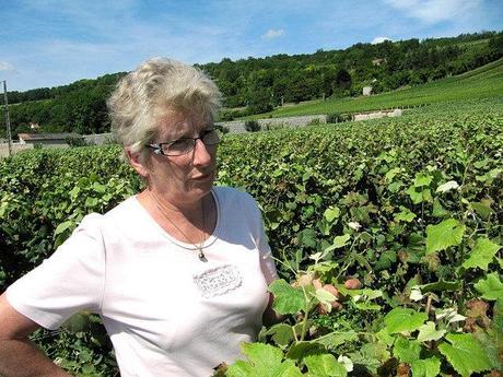 Françoise Bedel en su viñedo