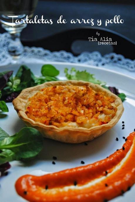 Tartaletas de arroz y pollo para DIRECTAS AL GRANO