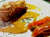 Contramuslos pollo salsa verduras Pollo alla crema verdure