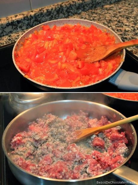 COOKING: CANELONES DE CARNE Y CHAMPIÑONES