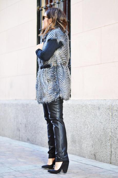 chaleco de pelos sfera