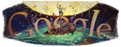 Doodle 88 aniversario de Italo Calvino