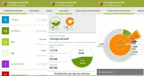 3 aplicaciones para conocer que archivos ocupan más espacio en Android Disk Usage Analyzer for Android