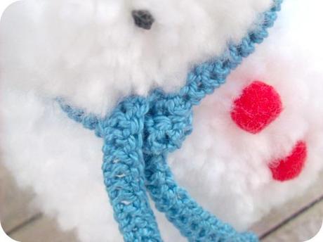 DIY: Muñeco de nieve de lana