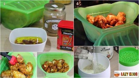 Alitas de pollo especiadas al horno. Receta exprés lista en 20 minutos