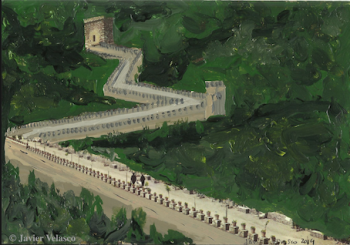 Javier Velasco y sus postales viajeras La gran muralla JV