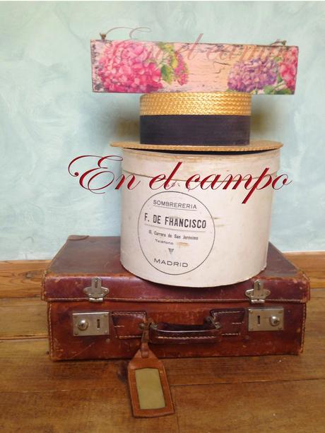 Hortensias o Hidrangeas: cartel de madera