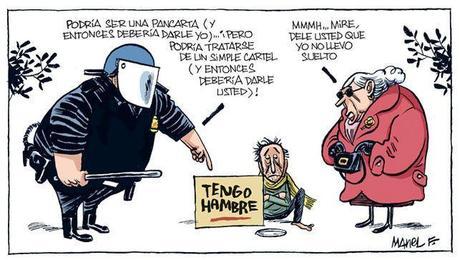 viñeta ley mordaza